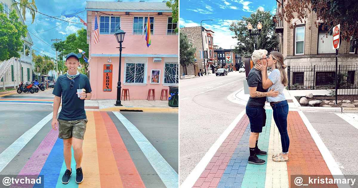 Las Rainbow crosswalk que necesitas visitar